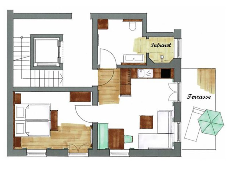 Ferienwohnung 3 Gartenstube